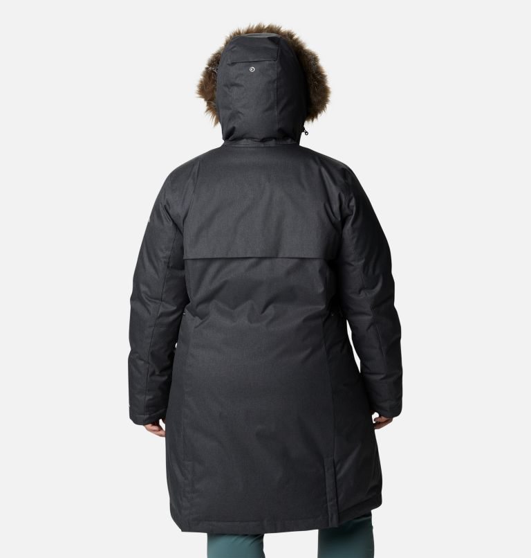 Women's Columbia Juniper Ridge Omni-Heat Infinity Down Parka Jackets Black | Plus Size CA-L31C8